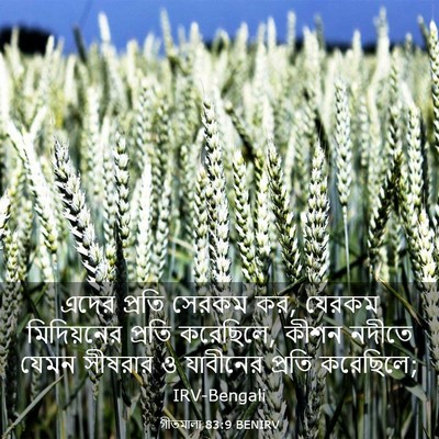 Picture 03 - গীতমালা 83:9 BENIRV - এদের প্রতি সেরকম - Bible Verse Picture