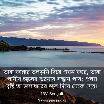 Picture 03 - গীতমালা 84:6 BENIRV - তারা কান্নার - Bible Verse Picture