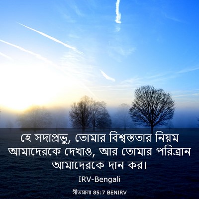 Picture 03 - গীতমালা 85:7 BENIRV - হে সদাপ্রভুু, - Bible Verse Picture