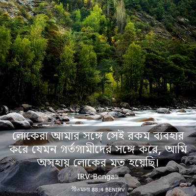 Picture 03 - গীতমালা 88:4 BENIRV - লোকেরা আমার সঙ্গে - Bible Verse Picture