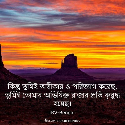 Picture 03 - গীতমালা 89:38 BENIRV - কিন্তু তুমিই - Bible Verse Picture