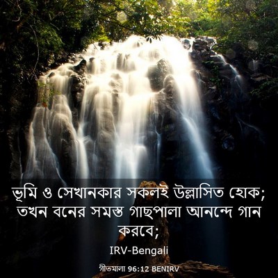 Picture 03 - গীতমালা 96:12 BENIRV - ভূমি ও সেখানকার - Bible Verse Picture