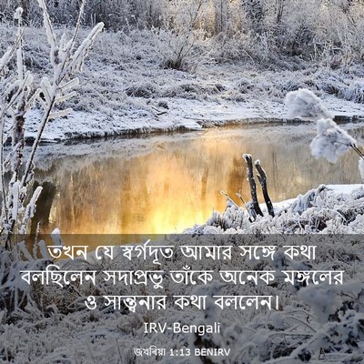 Picture 03 - জখৰিয়া 1:13 BENIRV - তখন যে স্বর্গদূত - Bible Verse Picture