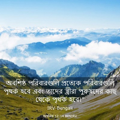 Picture 03 - জখৰিয়া 12:14 BENIRV - অবশিষ্ঠ - Bible Verse Picture