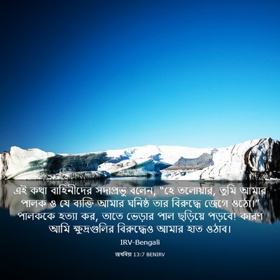 Picture 03 - জখৰিয়া 13:7 BENIRV - এই কথা বাহিনীদের - Bible Verse Picture