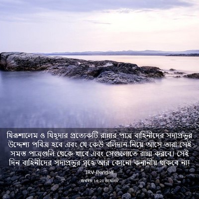 Picture 03 - জখৰিয়া 14:21 BENIRV - যিরূশালেম ও - Bible Verse Picture