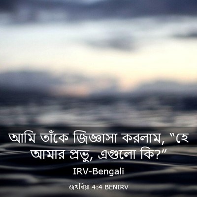 Picture 03 - জখৰিয়া 4:4 BENIRV - আমি তাঁকে - Bible Verse Picture