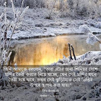 Picture 03 - জখৰিয়া 5:11 BENIRV - তিনি আমাকে বললেন, - Bible Verse Picture