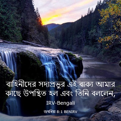 Picture 03 - জখৰিয়া 8:1 BENIRV - বাহিনীদের - Bible Verse Picture