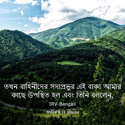 Picture 03 - জখৰিয়া 8:18 BENIRV - তখন বাহিনীদের - Bible Verse Picture