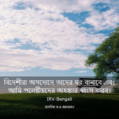 Picture 03 - জখৰিয়া 9:6 BENIRV - বিদেশীরা অসদোদে - Bible Verse Picture