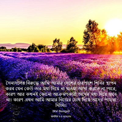 Picture 03 - জখৰিয়া 9:8 BENIRV - সৈন্যদলের - Bible Verse Picture