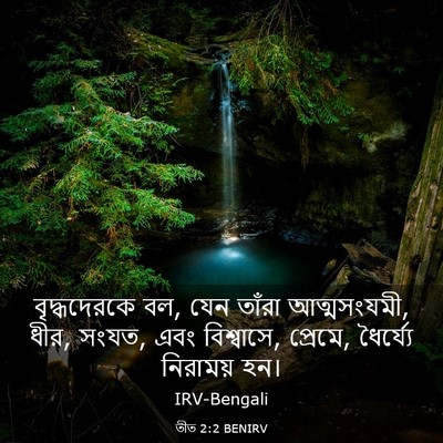 Picture 03 - তীত 2:2 BENIRV - বৃদ্ধদেরকে বল, যেন - Bible Verse Picture