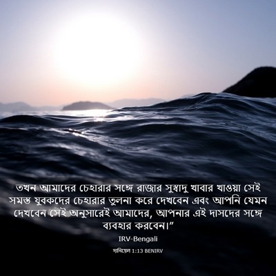 Picture 03 - দানিয়েল 1:13 BENIRV - তখন আমাদের - Bible Verse Picture