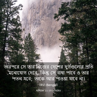 Picture 03 - দানিয়েল 11:19 BENIRV - তারপরে সে তার - Bible Verse Picture