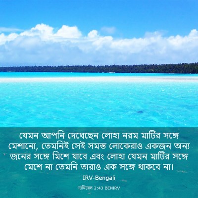 Picture 03 - দানিয়েল 2:43 BENIRV - যেমন আপনি দেখেছেন - Bible Verse Picture