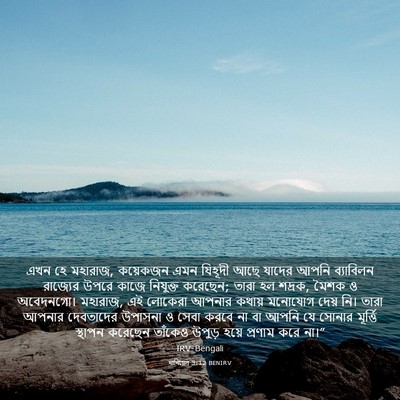 Picture 03 - দানিয়েল 3:12 BENIRV - এখন হে মহারাজ, - Bible Verse Picture
