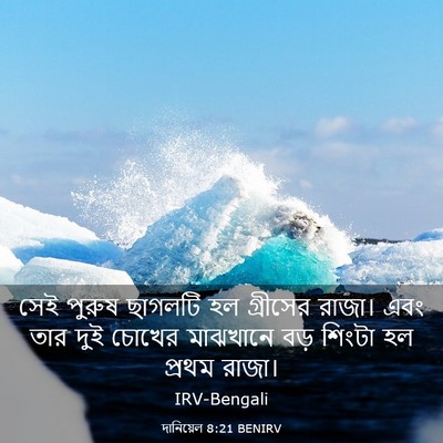 Picture 03 - দানিয়েল 8:21 BENIRV - সেই পুরুষ ছাগলটি - Bible Verse Picture