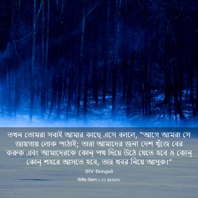 Picture 03 - দ্বিতীয় বিৱৰণ 1:22 BENIRV - তখন তোমরা সবাই - Bible Verse Picture