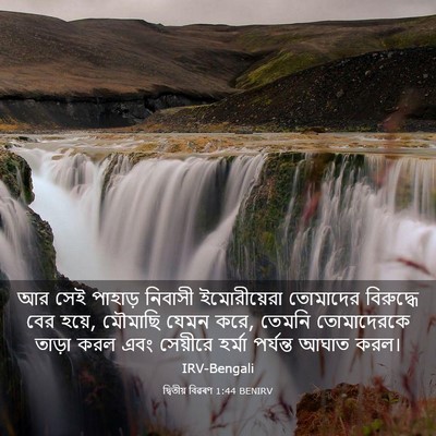 Picture 03 - দ্বিতীয় বিৱৰণ 1:44 BENIRV - আর সেই পাহাড় - Bible Verse Picture