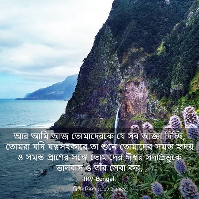 Picture 03 - দ্বিতীয় বিৱৰণ 11:13 BENIRV - আর আমি আজ - Bible Verse Picture