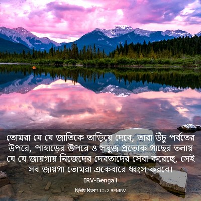 Picture 03 - দ্বিতীয় বিৱৰণ 12:2 BENIRV - তোমরা যে যে জাতিকে - Bible Verse Picture