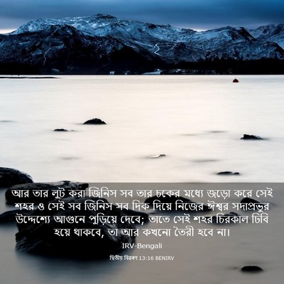 Picture 03 - দ্বিতীয় বিৱৰণ 13:16 BENIRV - আর তার লুট করা - Bible Verse Picture