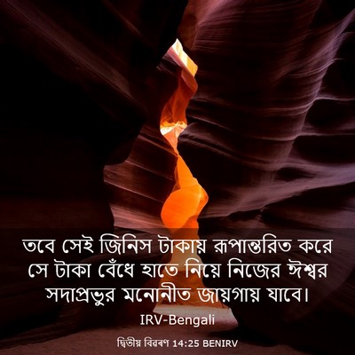 Picture 03 - দ্বিতীয় বিৱৰণ 14:25 BENIRV - তবে সেই জিনিস - Bible Verse Picture