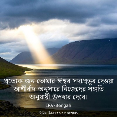 Picture 03 - দ্বিতীয় বিৱৰণ 16:17 BENIRV - প্রত্যেক জন তোমার - Bible Verse Picture