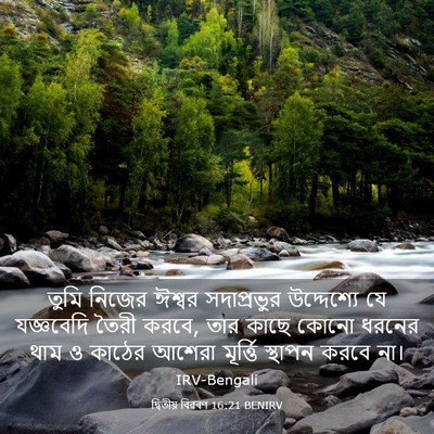 Picture 03 - দ্বিতীয় বিৱৰণ 16:21 BENIRV - তুমি নিজের ঈশ্বর - Bible Verse Picture
