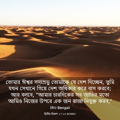 Picture 03 - দ্বিতীয় বিৱৰণ 17:14 BENIRV - তোমার ঈশ্বর - Bible Verse Picture
