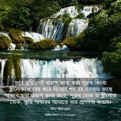 Picture 03 - দ্বিতীয় বিৱৰণ 17:5 BENIRV - তবে তুমি সেই খারাপ - Bible Verse Picture