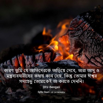 Picture 03 - দ্বিতীয় বিৱৰণ 18:14 BENIRV - কারণ তুমি যে - Bible Verse Picture