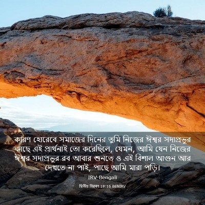 Picture 03 - দ্বিতীয় বিৱৰণ 18:16 BENIRV - কারণ হোরেবে - Bible Verse Picture