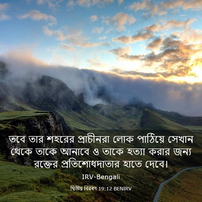 Picture 03 - দ্বিতীয় বিৱৰণ 19:12 BENIRV - তবে তার শহরের - Bible Verse Picture