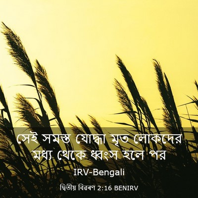 Picture 03 - দ্বিতীয় বিৱৰণ 2:16 BENIRV - সেই সমস্ত যোদ্ধা - Bible Verse Picture