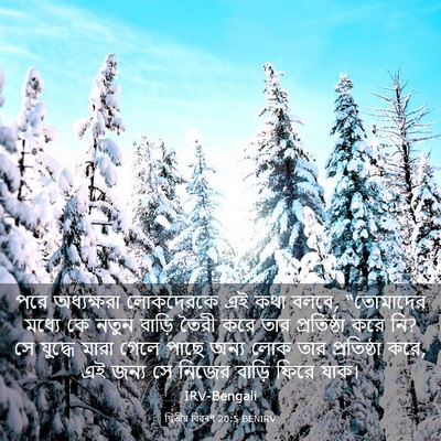 Picture 03 - দ্বিতীয় বিৱৰণ 20:5 BENIRV - পরে অধ্যক্ষরা - Bible Verse Picture