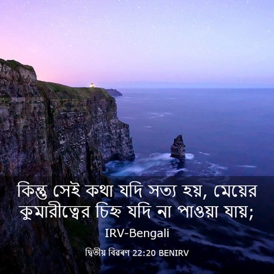 Picture 03 - দ্বিতীয় বিৱৰণ 22:20 BENIRV - কিন্তু সেই কথা যদি - Bible Verse Picture