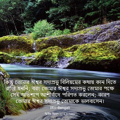 Picture 03 - দ্বিতীয় বিৱৰণ 23:5 BENIRV - কিন্তু তোমার - Bible Verse Picture
