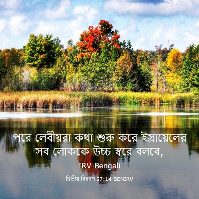 Picture 03 - দ্বিতীয় বিৱৰণ 27:14 BENIRV - পরে লেবীয়রা কথা - Bible Verse Picture