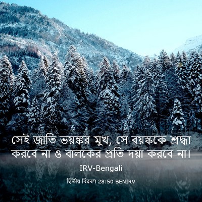 Picture 03 - দ্বিতীয় বিৱৰণ 28:50 BENIRV - সেই জাতি ভয়ঙ্কর - Bible Verse Picture
