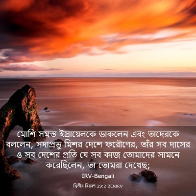 Picture 03 - দ্বিতীয় বিৱৰণ 29:2 BENIRV - মোশি সমস্ত - Bible Verse Picture