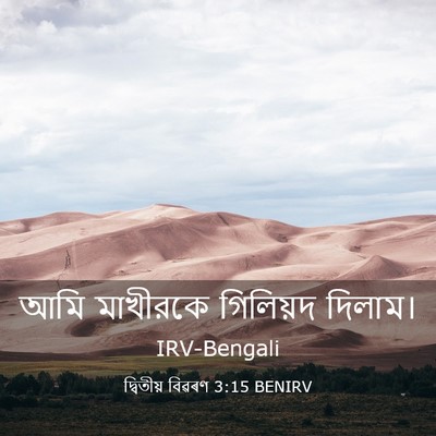 Picture 03 - দ্বিতীয় বিৱৰণ 3:15 BENIRV - আমি মাখীরকে - Bible Verse Picture