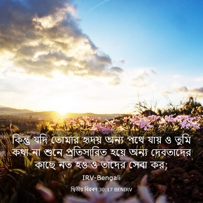 Picture 03 - দ্বিতীয় বিৱৰণ 30:17 BENIRV - কিন্তু যদি তোমার - Bible Verse Picture