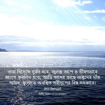Picture 03 - দ্বিতীয় বিৱৰণ 32:24 BENIRV - তারা খিদেতে - Bible Verse Picture