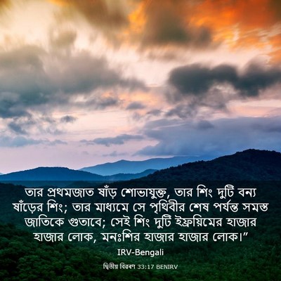 Picture 03 - দ্বিতীয় বিৱৰণ 33:17 BENIRV - তার প্রথমজাত - Bible Verse Picture