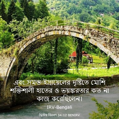 Picture 03 - দ্বিতীয় বিৱৰণ 34:12 BENIRV - এবং সমস্ত - Bible Verse Picture