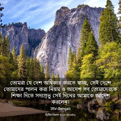 Picture 03 - দ্বিতীয় বিৱৰণ 4:14 BENIRV - তোমরা যে দেশ - Bible Verse Picture
