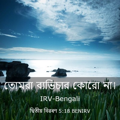 Picture 03 - দ্বিতীয় বিৱৰণ 5:18 BENIRV - তোমরা ব্যভিচার - Bible Verse Picture