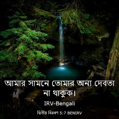 Picture 03 - দ্বিতীয় বিৱৰণ 5:7 BENIRV - আমার সামনে তোমার - Bible Verse Picture